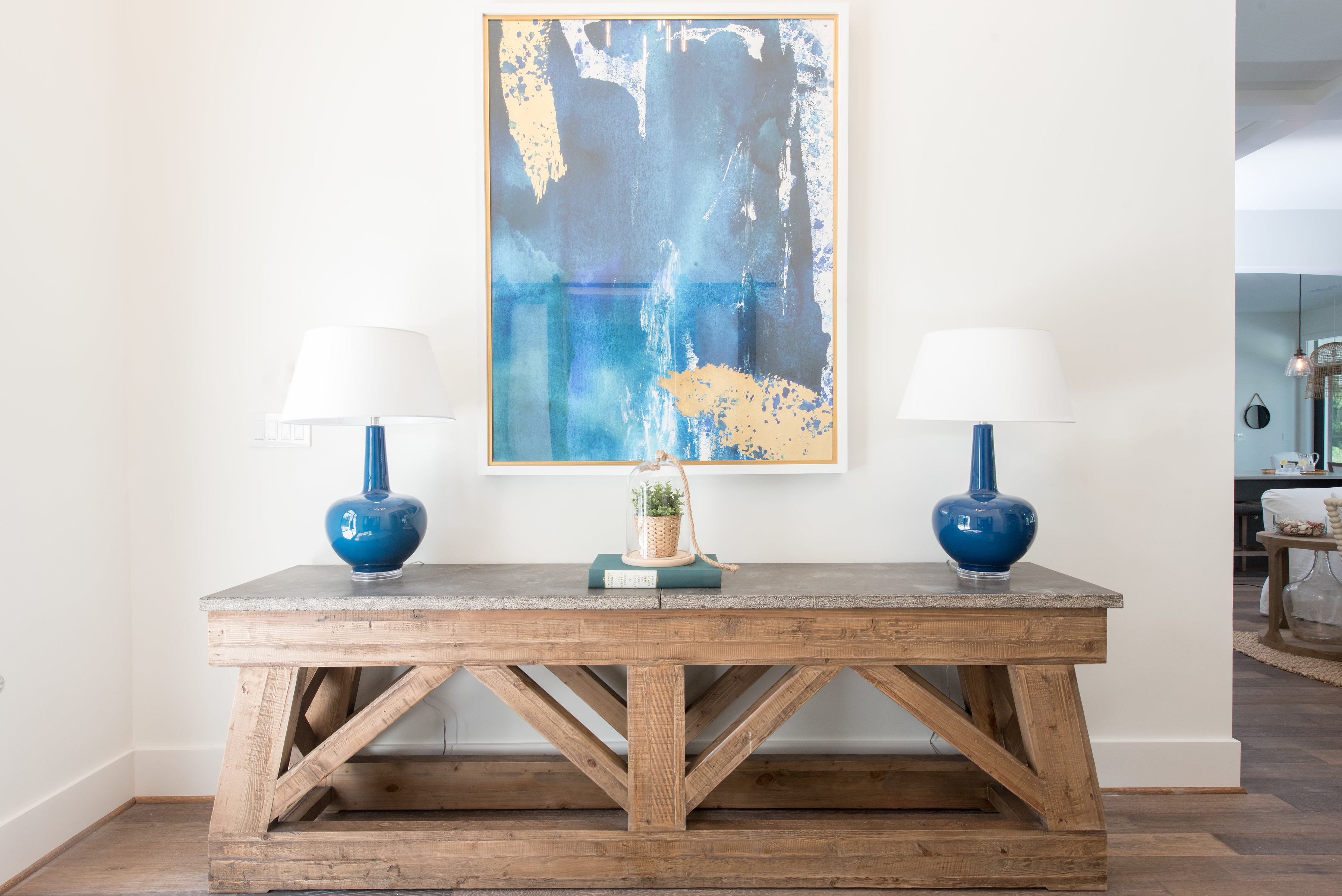 Room detail with layered textures